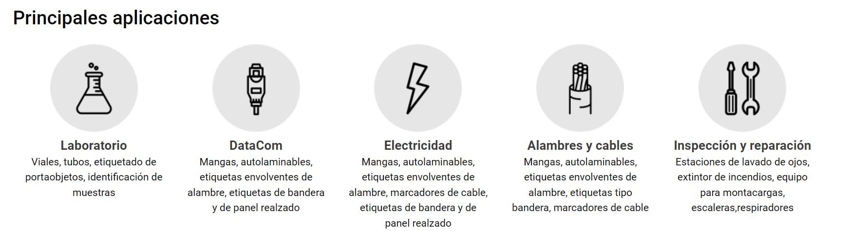 Principale aplicaciones impresora M11